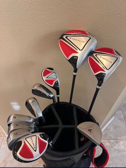 Complete Top Flite Golf Club Set With Golf Bag