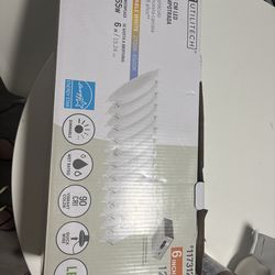12-Pack 6” LED Recessed Lights (Utilitech)