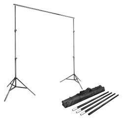 NEW! LimoStudio Large 10 x 8.5 feet Sturdy Backdrop Stand for Background Screen, Large Backdrop Support System with Carry Bag