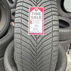 245-50-20 Michelin Climate Full Used Tire Set $240 Free Mounting And Balancing 