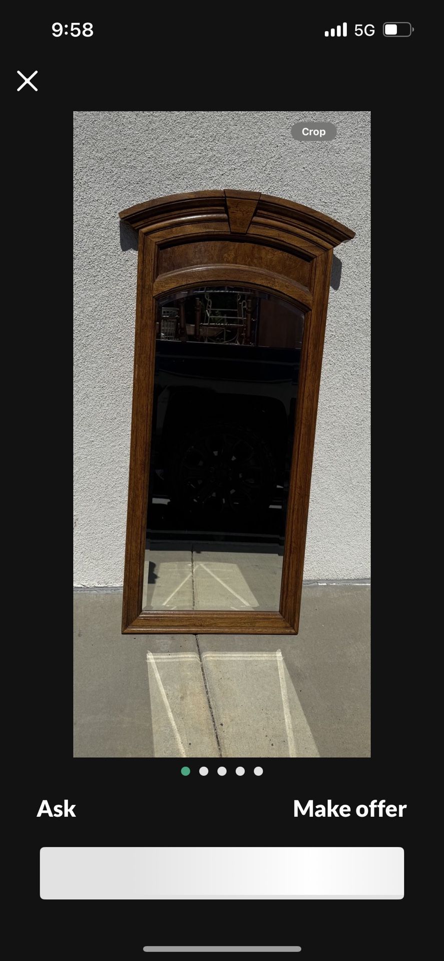 Antique decor mirror