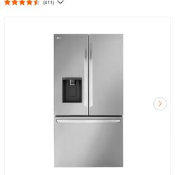 LG 26 cu. ft. Smart Counter-Depth MAX French Door Refrigerator with Dual Ice Makers in PrintProof Stainless Steel