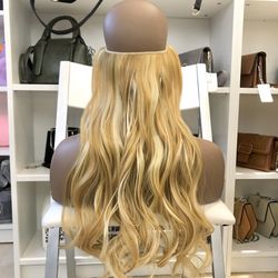 22” Fish line band halo hair extension