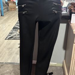 NWOT express black, shiny leggings