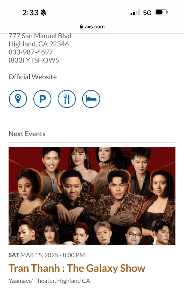 Tran Thanh Tickets