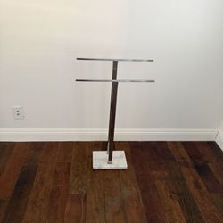Freestanding Towel Rack w/ Marble Base. Free