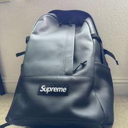 Supreme Leather Backpack FW23