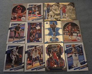 Lot of 12 Philadelphia 76ers MBA Basketball Cards