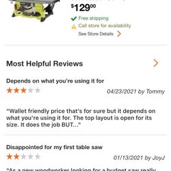 Ryobi Table Saw
