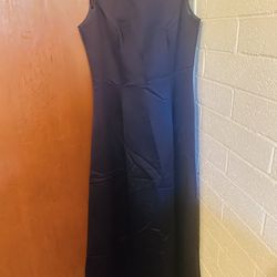 Navy Blue Size 10 Very Formal Floor Length Dress