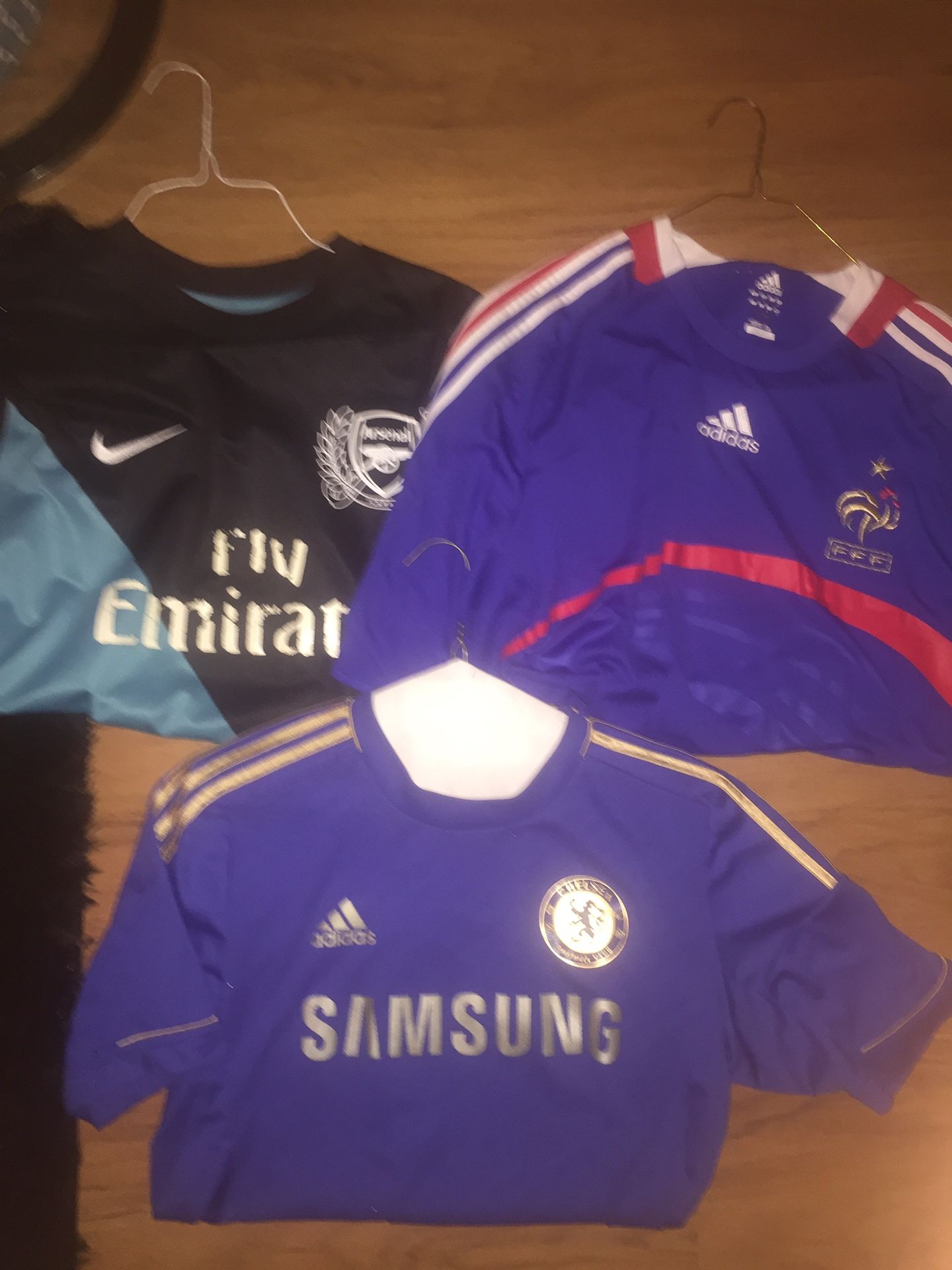 Throwback Nike Adidas France, Chelsea, Arsenal Soccer Jersey