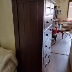 Tall Wood Dresser 