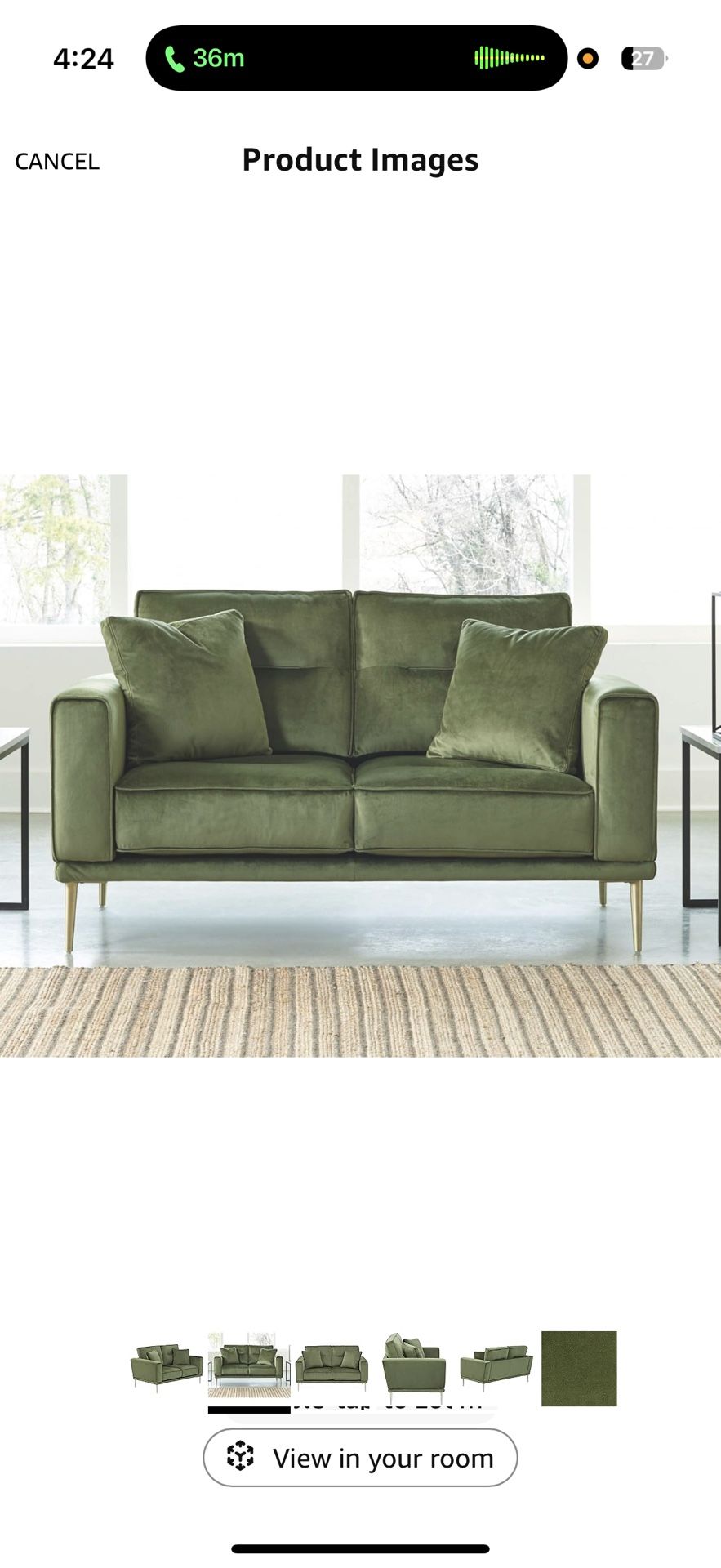 Green Loveseat