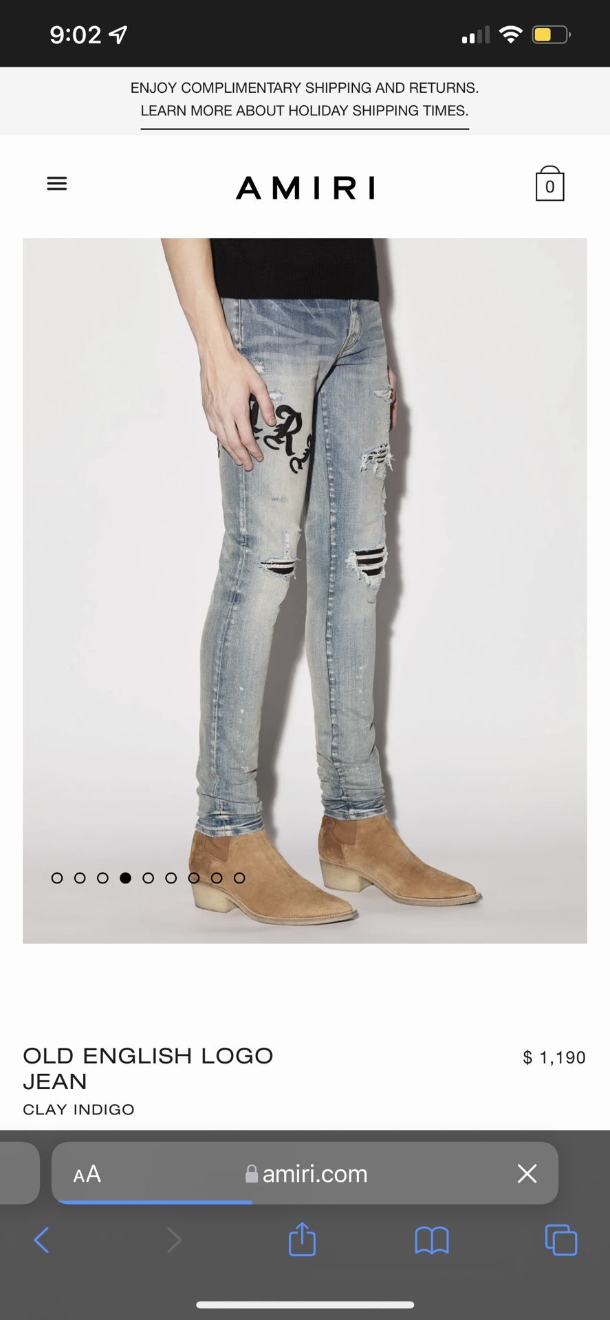 AMIRI OLD ENGLISH LOGO JEAN for Sale in Irving, TX - OfferUp