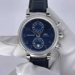 IWC Da Vinci Blue Dial Chronograph Watch