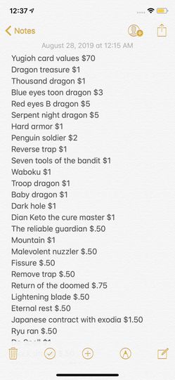 Yugioh card deck