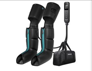CINCOM Leg Massager for Circulation and Pain Relief, Air Compression 3 in 1 Leg Massager for Foot Calf & Thigh, Leg Compression Boots for Recovery
