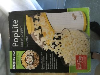 Popcorn popper. Hot air not oil. Works.