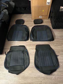 RIDEPOSH Custom Leather Seat Covers for Silverado/Sierra 1500/2500HD/3500HD 2019-2026
