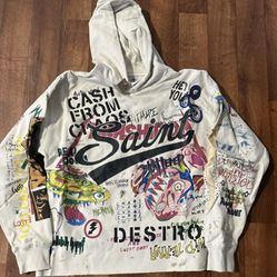 Saint Michael Takashi Murakami Chaos Hooded Sweatshirt  Size XL(shipping Only)