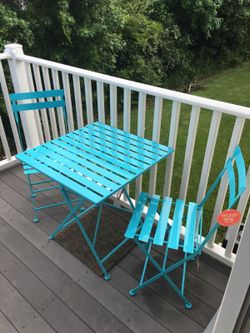 Patio table and chair set