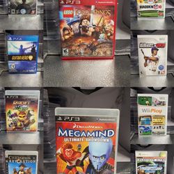 Lot Of 17 Vintage Videos Games Xbox Ps3 Wii