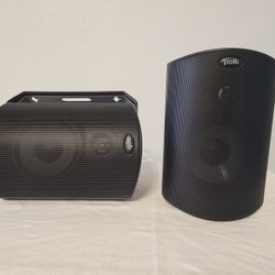 Polk Audio Atrium 4 Outdoor Speakers with Powerful Bass (Pair, Black),