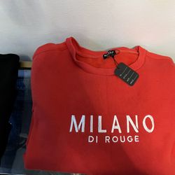 Milano Di Rouge Red Sweatshirt- SALE!!
