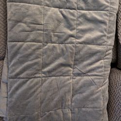 12 Ib Weighted Blanket Grey (48"
72") Like New