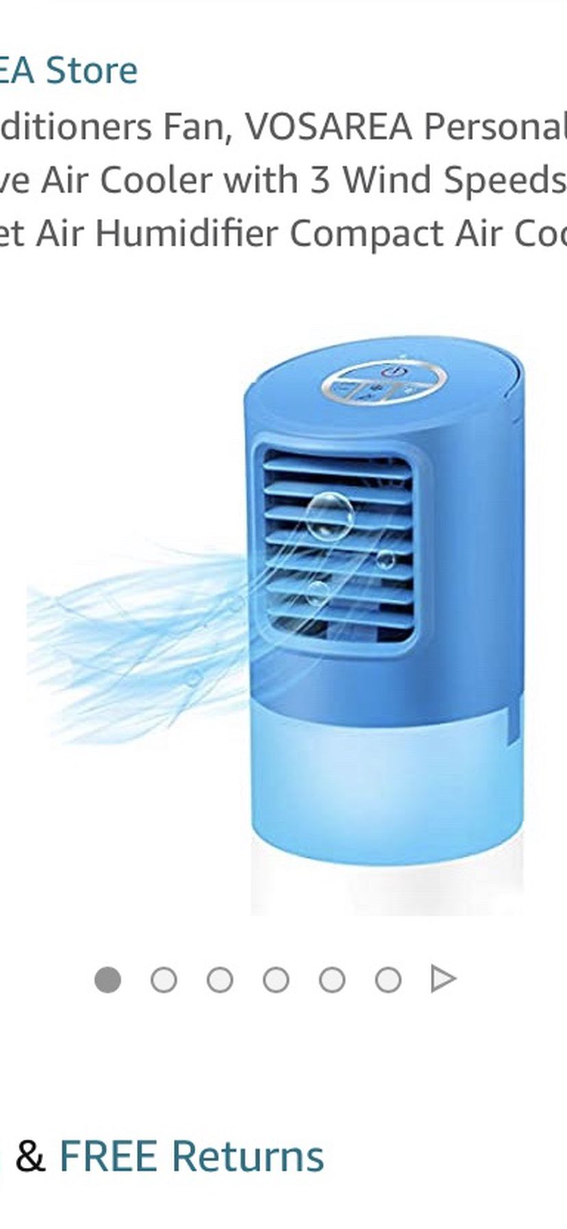 Portable Air Conditioner fan Vosarea new In Box