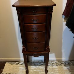 Stand Up Antique Jewelry Box