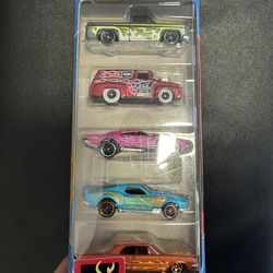 Hot Wheels 5-Car Pack: HW Flames Collection - Brand New