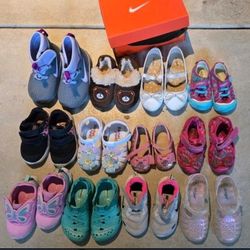 12 Pair Girls Toddler Shoe Sandals