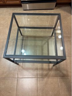 Glass End Table