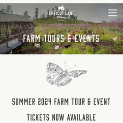 Biggest Little Farm Tour @ Apricot Lane Farms in Moorpark 1pm 6/9/24 $60
