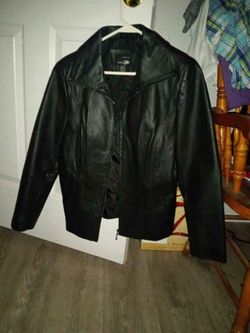 East 5th Genuine Leather Jacket Medium Petite