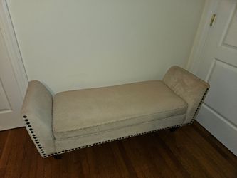 Upholstered Bench with Nailhead Trim