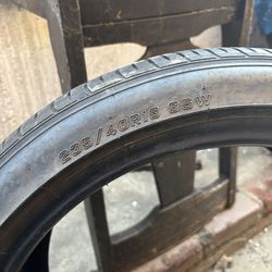 One Tire 235/40/R18 almost New Falken and one Driveguard Bridgeport 245/40/R18
