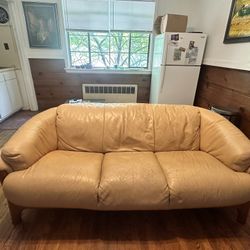 Tan Leather Couch