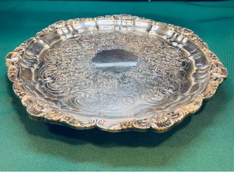 Vintage EPC Poole silver company 3208 serving tray