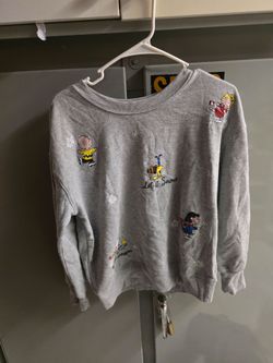 Peanuts Women's Grey Sweatshirt
