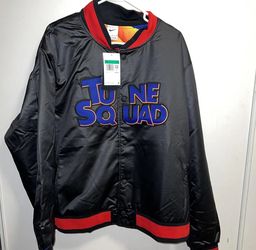 Nike Lebron Space Jam Tune Squad Varsity Mens Jacket Black DJ3891-010 Side XL