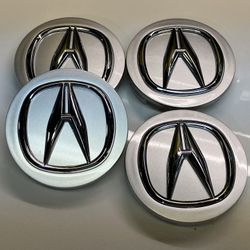Acura Silver Black Rim Center Caps.