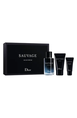 CHRISTIAN DIOR - SAUVAGE EDP 3PC SET ( M ) 3.4 OZ