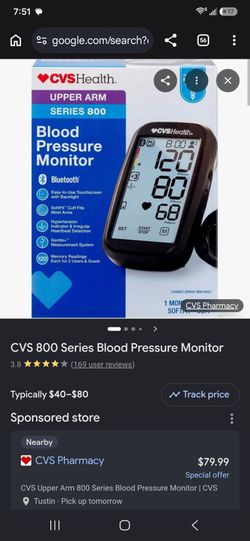 CVS  800 series blood pressure monitor