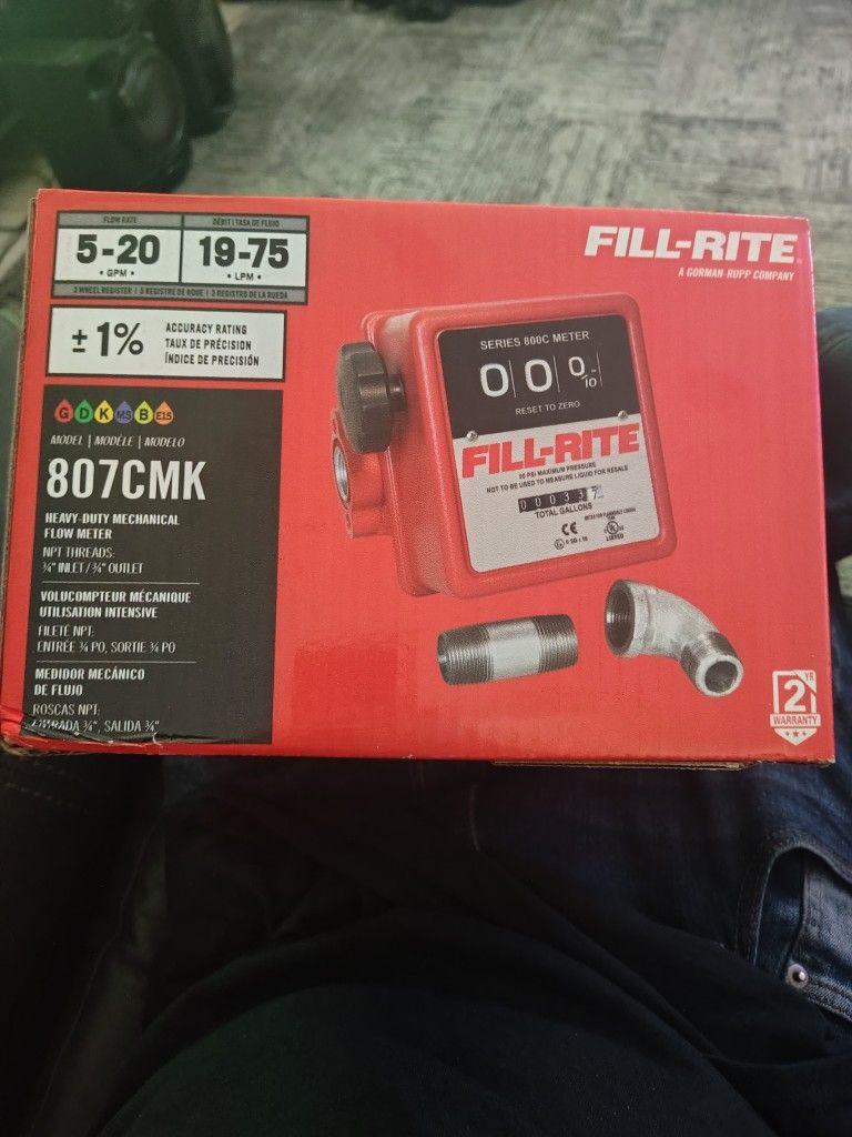 FILL-RITE heavy Duty Mechanical Flow Meter