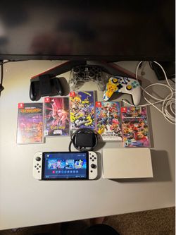 Nintendo Switch OLED Bundle + Games & Controllers