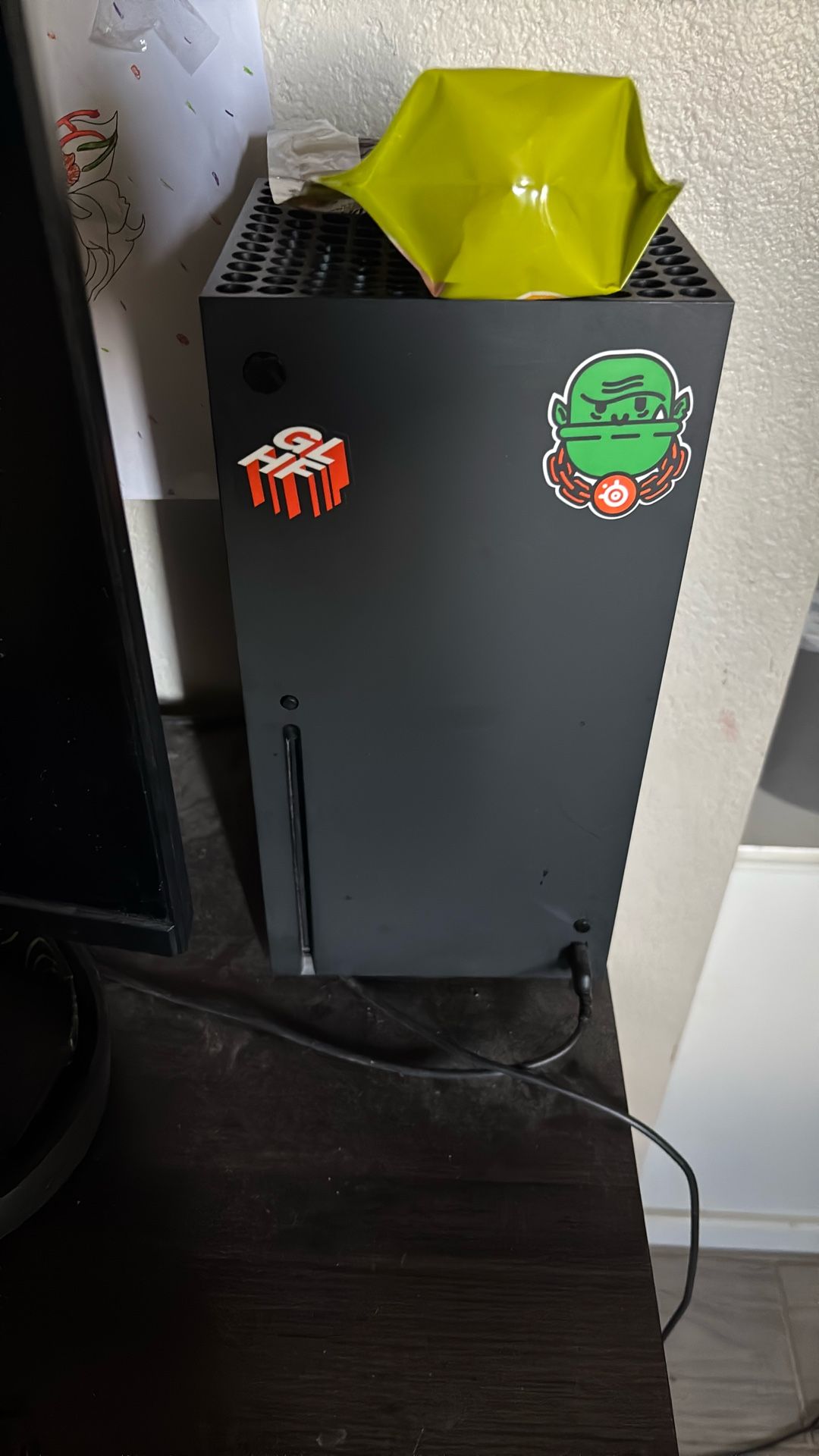 Series X Monitor And Two Controllers