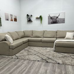 Cream Sectional Couch - Free Delivery