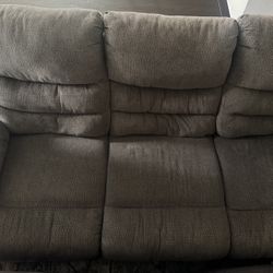 Grey Recliner Couch